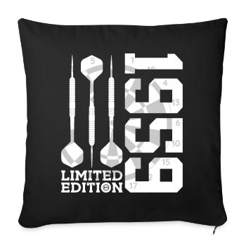 ÉDITION LIMITÉE 1959 FLÉCHETTES 67E ANNIVERSAIRE - Housse de coussin décorative 45 x 45 cm - noir - Devant