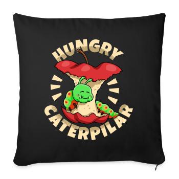 Chenille - Housse de coussin décorative 45 x 45 cm - noir - Devant