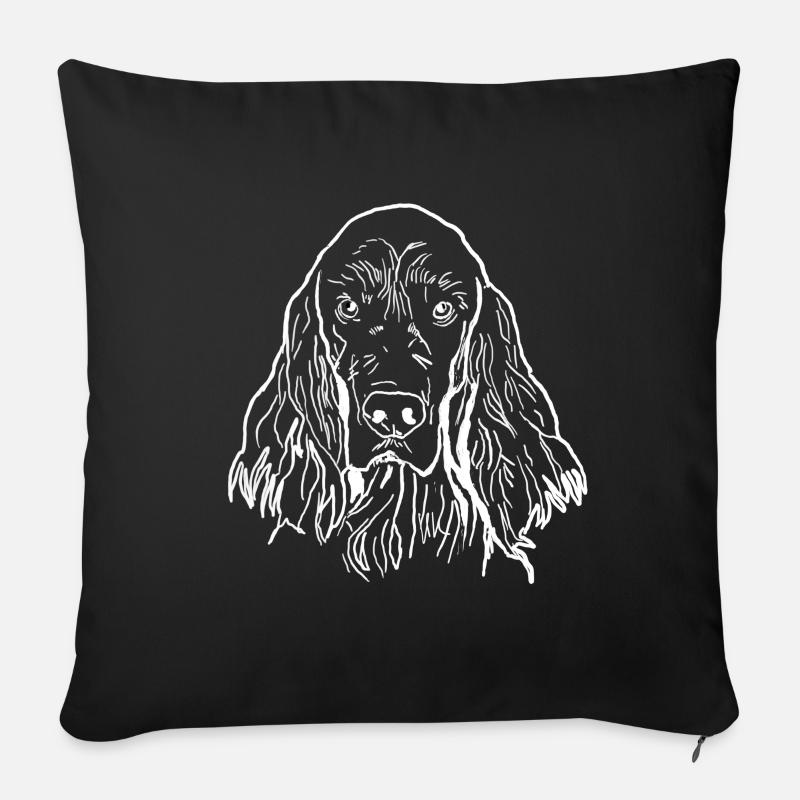 Irish Setter - Sofakissenbezug 45 x 45 cm - Schwarz