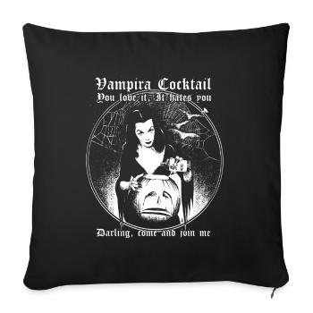 Cocktail de vampires - Housse de coussin décorative 45 x 45 cm - noir - Devant