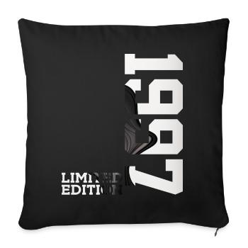 LIMITED EDITION 1997 29TH BIRTHDAY - Sofa pillowcase 17,3'' x 17,3'' (45 x 45 cm) - black - Front