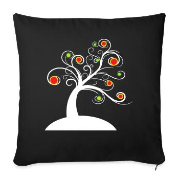 Spring Awakening, Flowering Tree, Nature, Tree - Sofa pillowcase 17,3'' x 17,3'' (45 x 45 cm) - black - Front