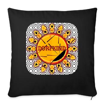 DORFKIND - Club WoW - Sofakissenbezug 45 x 45 cm - Schwarz - Vorne