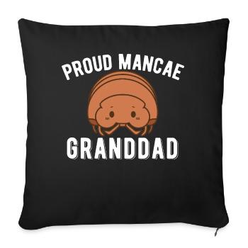 Isopod Breeding Hobby Enthusiast - Sofa pillowcase 17,3'' x 17,3'' (45 x 45 cm) - black - Front