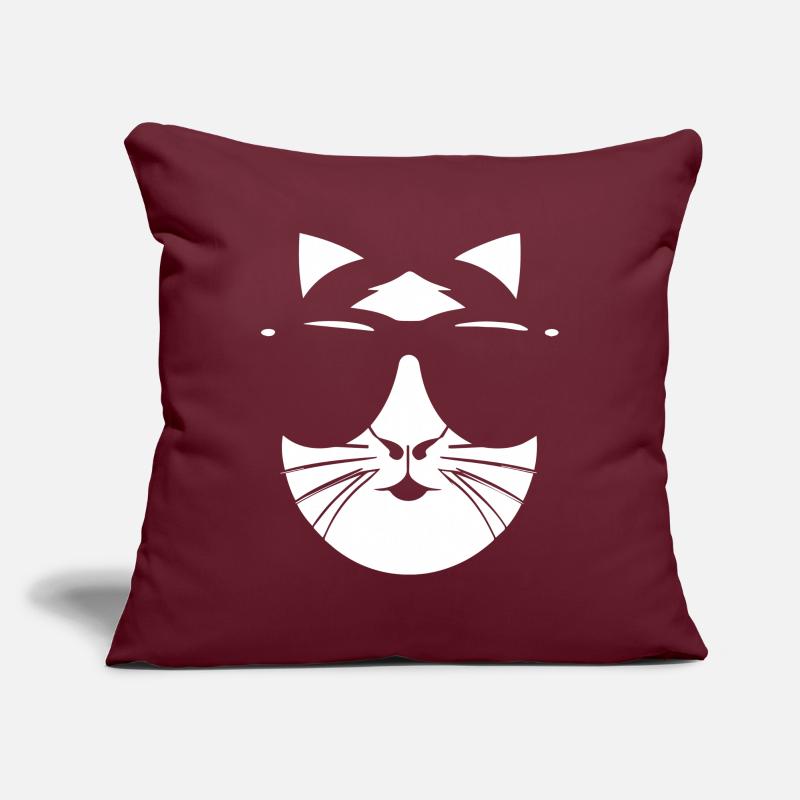Cochon d’Inde drôle avec des lunettes de soleil Cochons d’Inde Housse de coussin décorative 45 x 45 cm