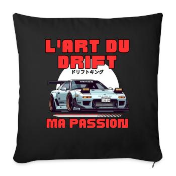 Art du Drift Ma Passion - Housse de coussin décorative 45 x 45 cm - noir - Devant