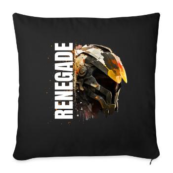 Futuristic Energy Splash Helmet - Sofa pillowcase 17,3'' x 17,3'' (45 x 45 cm) - black - Front