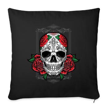23F 0269 bk - Sofakissenbezug 45 x 45 cm - Schwarz - Vorne
