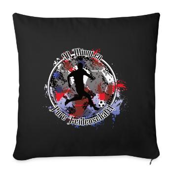 Footballers from Munich – pure passion - Sofa pillowcase 17,3'' x 17,3'' (45 x 45 cm) - black - Front