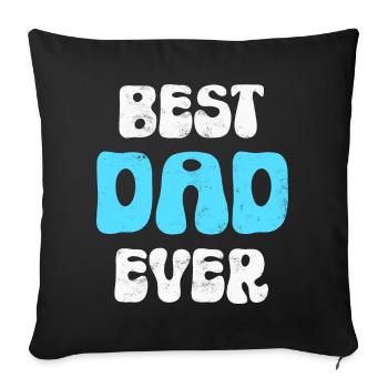 Father Dad - Sofa pillowcase 17,3'' x 17,3'' (45 x 45 cm) - black - Front