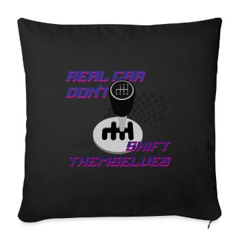 Real Car Shift Themes - Sofakissenbezug 45 x 45 cm - Schwarz - Vorne