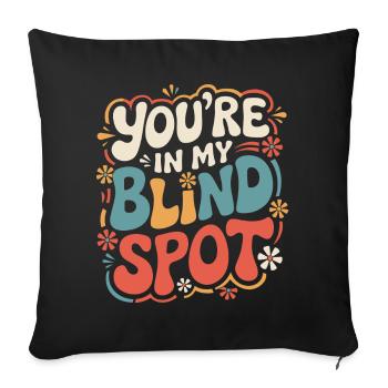 Blind blindness Visually impaired people - Sofa pillowcase 17,3'' x 17,3'' (45 x 45 cm) - black - Front