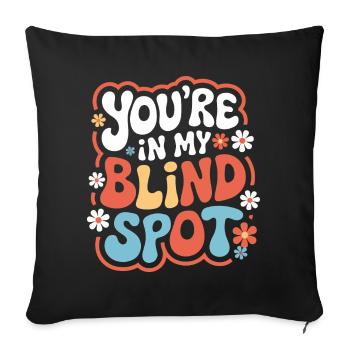 Blind blindness Visually impaired people - Sofa pillowcase 17,3'' x 17,3'' (45 x 45 cm) - black - Front