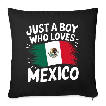 Mexico Mexico Mexican Spanish - Sofa pillowcase 17,3'' x 17,3'' (45 x 45 cm) - black - Front
