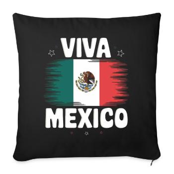 Mexico Mexico Mexican Spanish - Sofa pillowcase 17,3'' x 17,3'' (45 x 45 cm) - black - Front