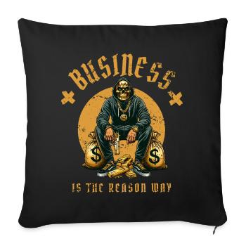 Vie de gangster - Housse de coussin décorative 45 x 45 cm - noir - Devant