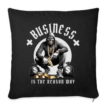 Vie de gangster - Housse de coussin décorative 45 x 45 cm - noir - Devant
