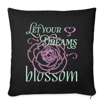 Réalisez vos rêves - Housse de coussin décorative 45 x 45 cm - noir - Devant