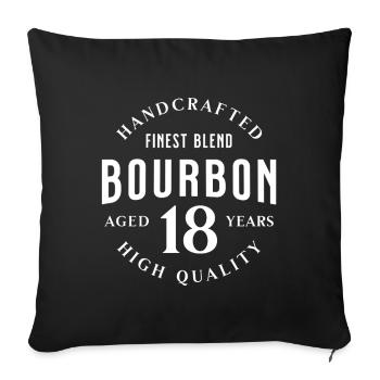 Bourbon 18 Years - Sofakissenbezug 45 x 45 cm - Schwarz - Vorne
