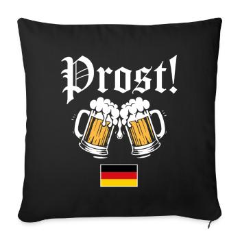 Prost! - Housse de coussin décorative 45 x 45 cm - noir - Devant