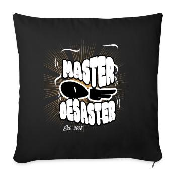 Maître du désastre - Housse de coussin décorative 45 x 45 cm - noir - Devant