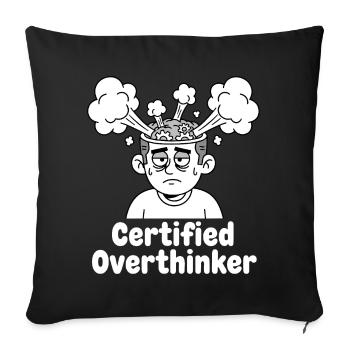 Réfléchisseur certifié - Housse de coussin décorative 45 x 45 cm - noir - Devant