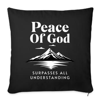 Peace Of God Surpasses All Understanding Berg - Sofakissenbezug 45 x 45 cm - Schwarz - Vorne