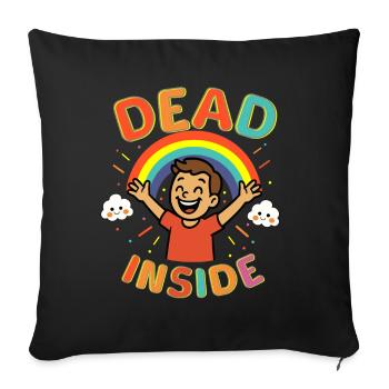 Dead Inside - Sofakissenbezug 45 x 45 cm - Schwarz - Vorne