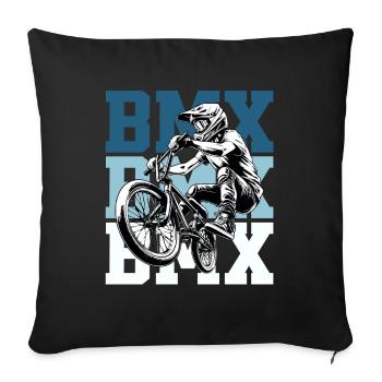 BMX Bike Street Culture - Sofa pillowcase 17,3'' x 17,3'' (45 x 45 cm) - black - Front