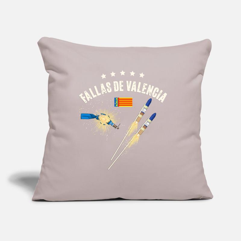 Feux d’artifice de Fallas de Valencia Housse de coussin décorative 45 x 45 cm