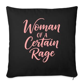 Woman Of A Certain Rage Power Shirt - Sofa pillowcase 17,3'' x 17,3'' (45 x 45 cm) - black - Front
