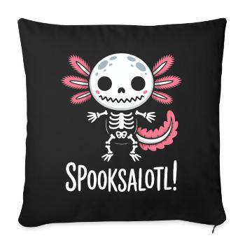 Spooksalot Skeleton Bunny - Sofa pillowcase 17,3'' x 17,3'' (45 x 45 cm) - black - Front