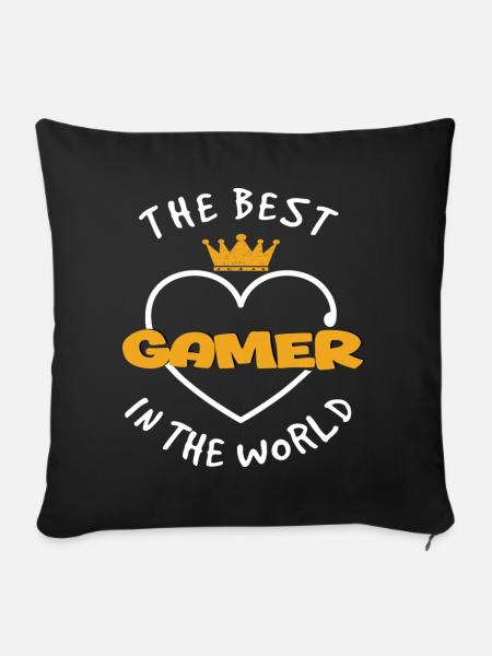 Gamer - Sofakissenbezug 45 x 45 cm - Schwarz