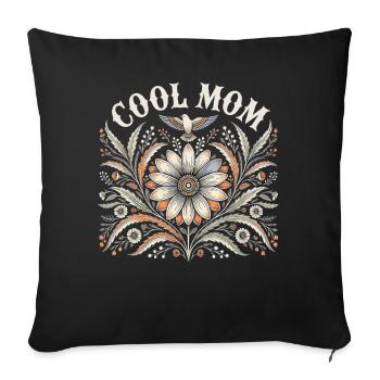 Mami Spruch Geschenk zum Muttertag & Geburtstag - Sofakissenbezug 45 x 45 cm - Schwarz - Vorne