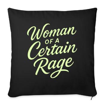 Woman Of A Certain Rage T-Shirt Frauen Feminist - Sofakissenbezug 45 x 45 cm - Schwarz - Vorne