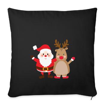 rudolph santa - Sofakissenbezug 45 x 45 cm - Schwarz - Vorne