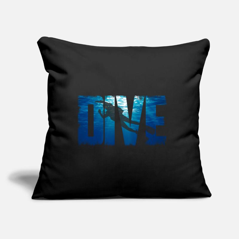 Diver Diving Sofa pillowcase 17,3'' x 17,3'' (45 x 45 cm)