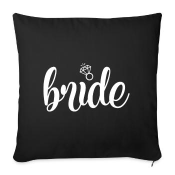 Bride Crew Girls Crew Hen Party Marriage - Sofa pillowcase 17,3'' x 17,3'' (45 x 45 cm) - black - Front