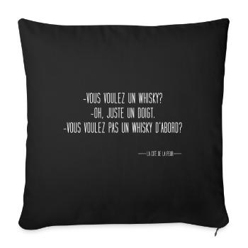 La cité de la peur - Housse de coussin décorative 45 x 45 cm - noir - Devant