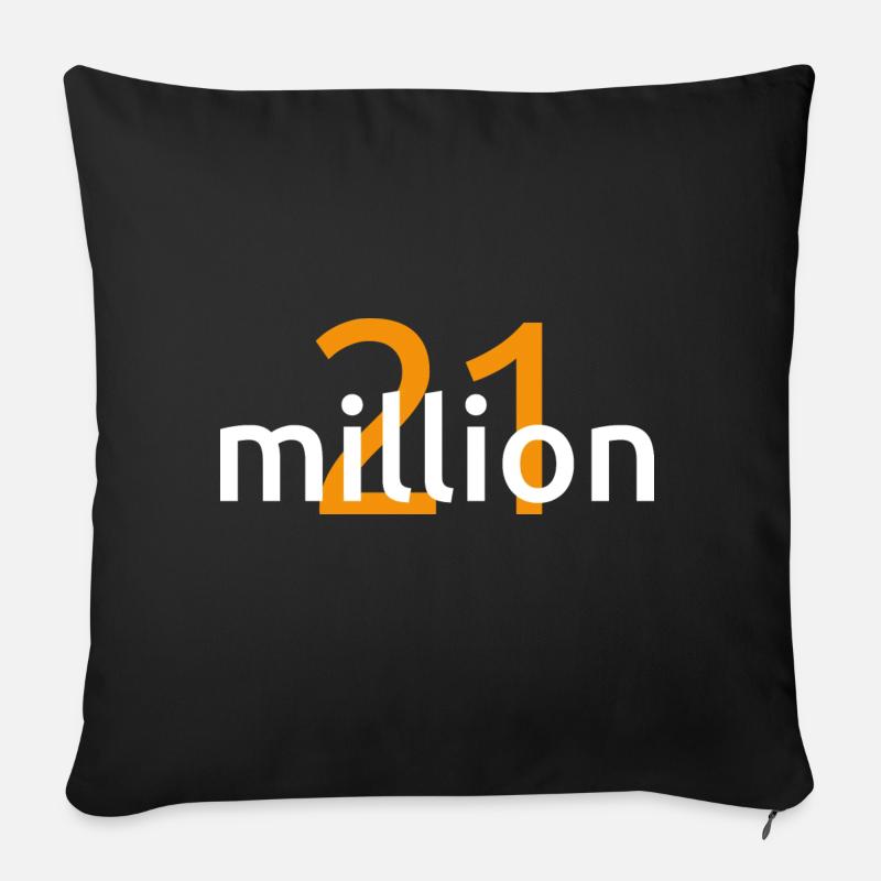 21 Million - Sofakissenbezug 45 x 45 cm - Schwarz