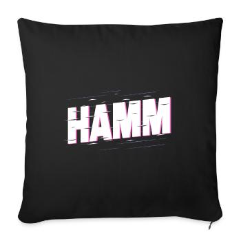 Hamm Germany City Font Home Love - Sofa pillowcase 17,3'' x 17,3'' (45 x 45 cm) - black - Front