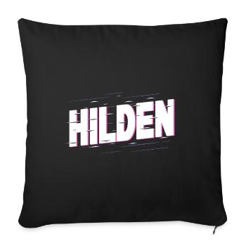 Hilden Deutschland Stadt Schrift Heimat Liebe - Sofakissenbezug 45 x 45 cm - Schwarz - Vorne