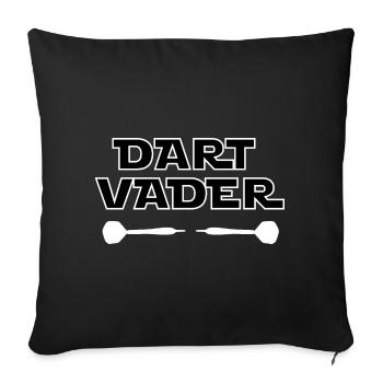 Darts Vader Darts Player Darts Gift Idea Saying - Sofa pillowcase 17,3'' x 17,3'' (45 x 45 cm) - black - Front