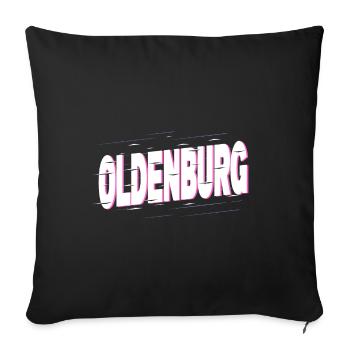 Oldenburg Germany City Font Home Love - Sofa pillowcase 17,3'' x 17,3'' (45 x 45 cm) - black - Front