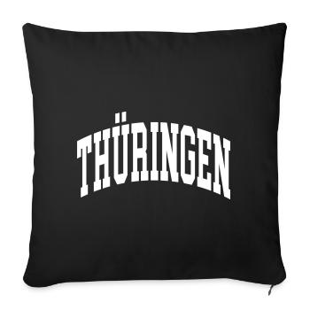 Thuringia - Sofa pillowcase 17,3'' x 17,3'' (45 x 45 cm) - black - Front