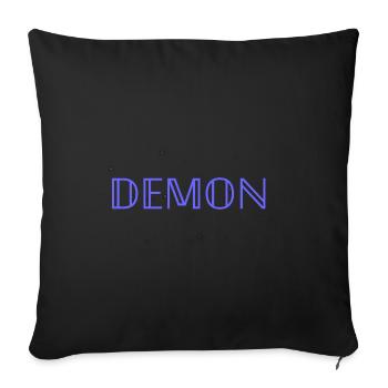 démon V.2 ~ gothstar | Original par. MMJ49 - Housse de coussin décorative 45 x 45 cm - noir - Devant