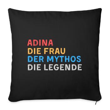 Adina Fau Mythos Legende - Sofakissenbezug 45 x 45 cm - Schwarz - Vorne