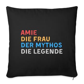 Amie Fau Mythos Legende - Sofakissenbezug 45 x 45 cm - Schwarz - Vorne