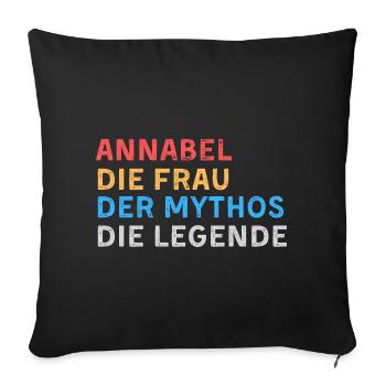 Annabel Fau Mythos Legende - Sofakissenbezug 45 x 45 cm - Schwarz - Vorne