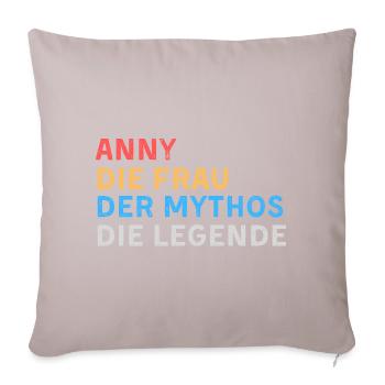 Anny Fau Mythos Legende - Sofakissenbezug 45 x 45 cm - helles Taupe - Vorne